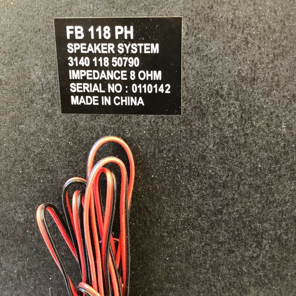 Philips Vintage Bookshelf Stereo Speaker System Set FB 118 PH - Picture 6 of 7